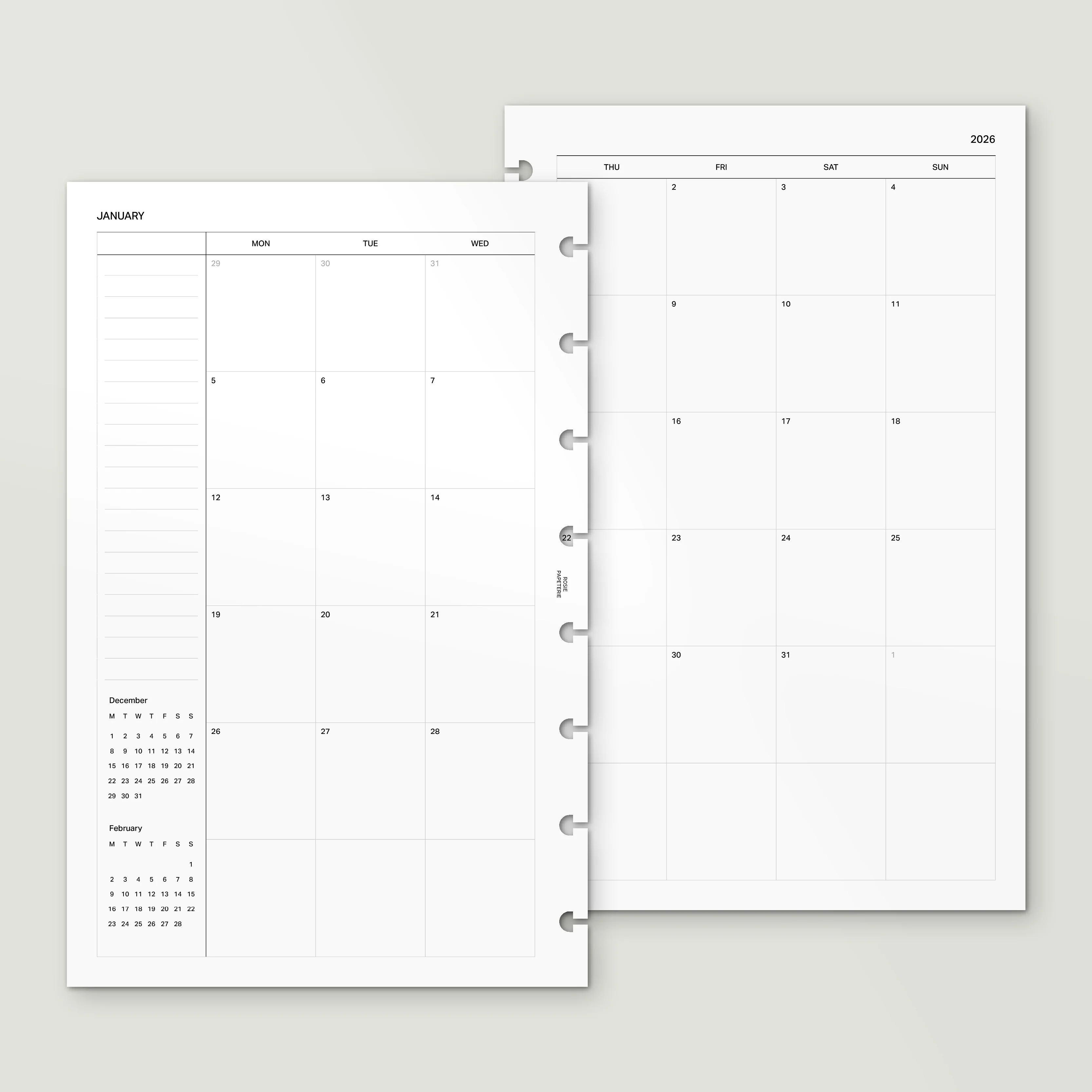 2026 Month on 4 Pages - Image 4