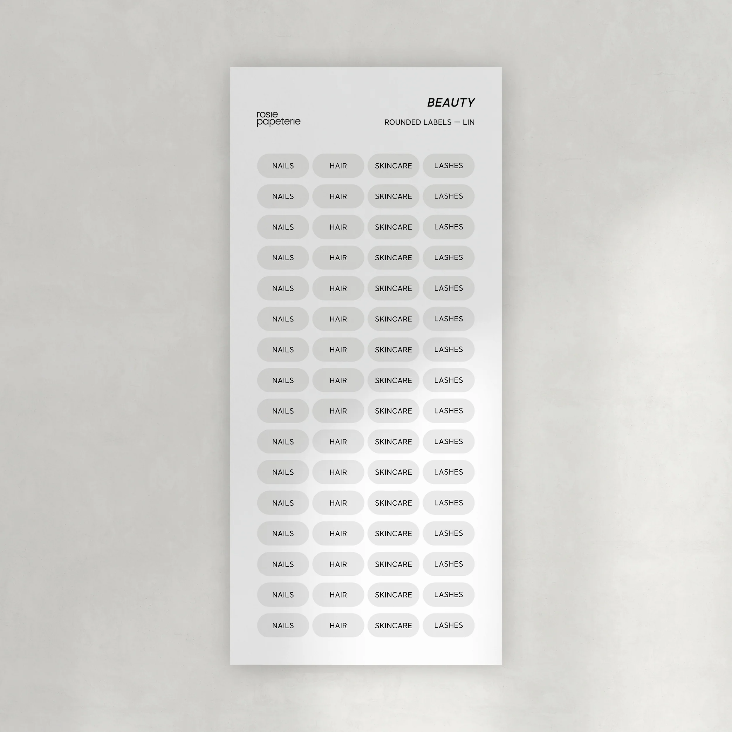 Beauty Rounded Labels Stickers - Image 3