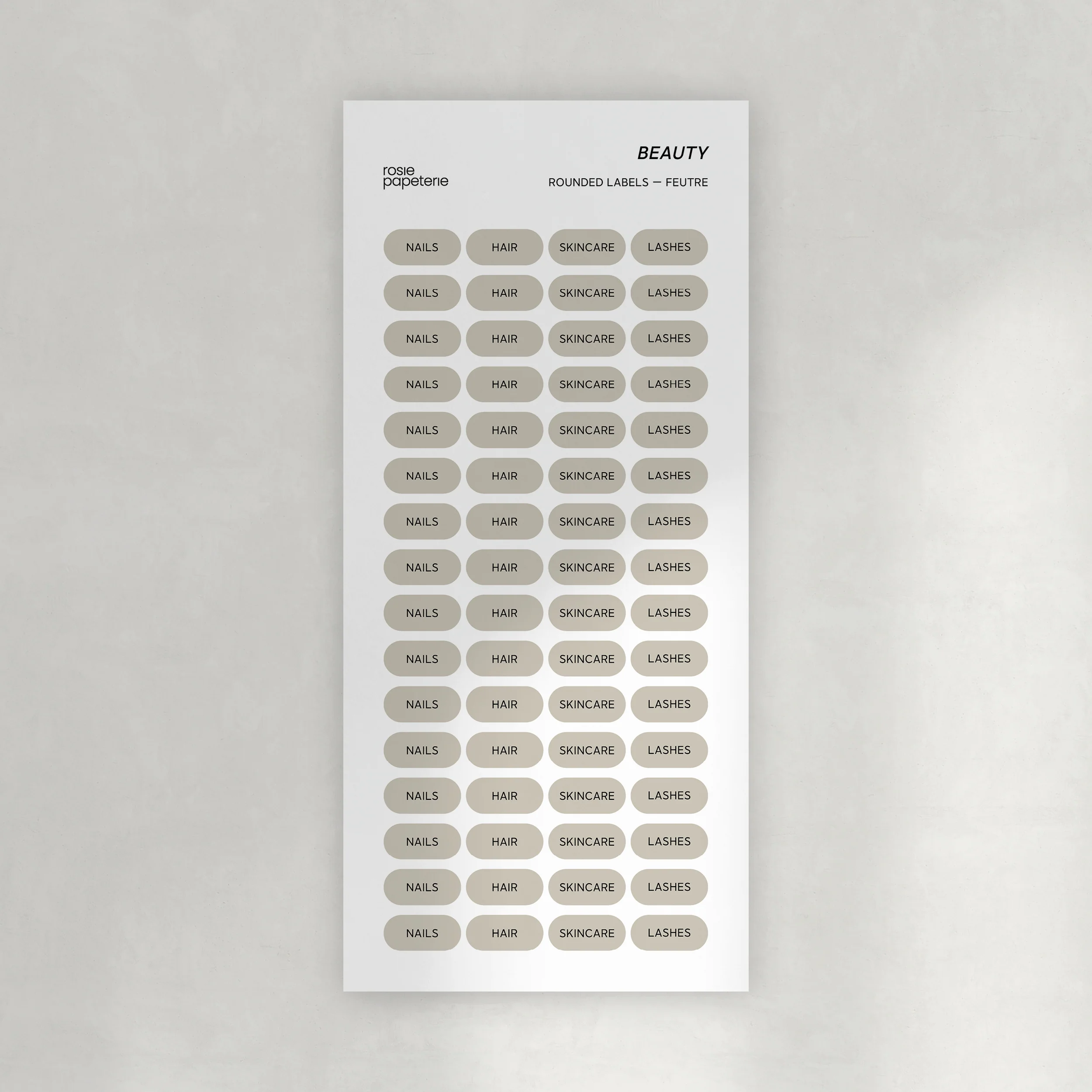 Beauty Rounded Labels Stickers - Image 4