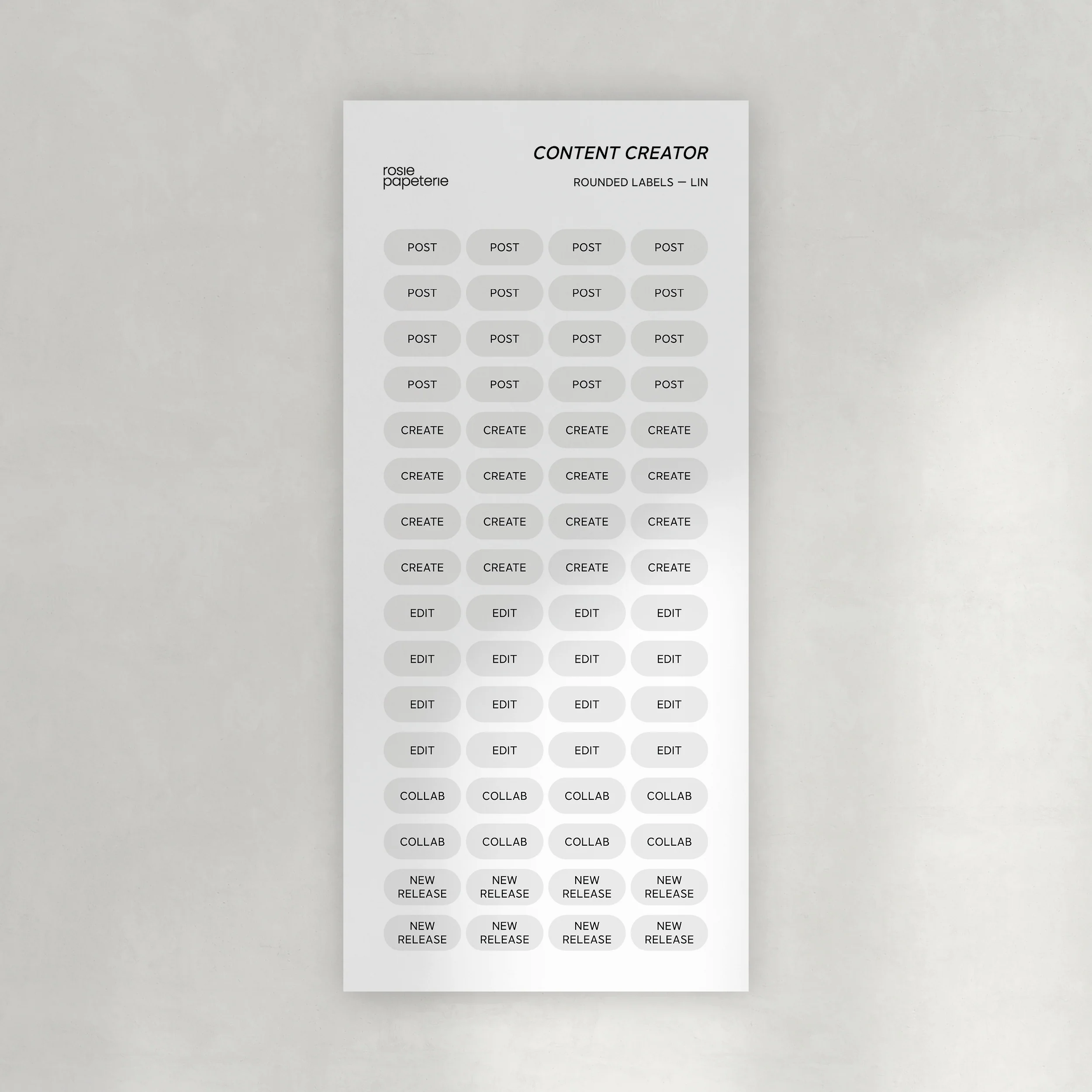 Content Creator Rounded Labels Stickers - Image 3