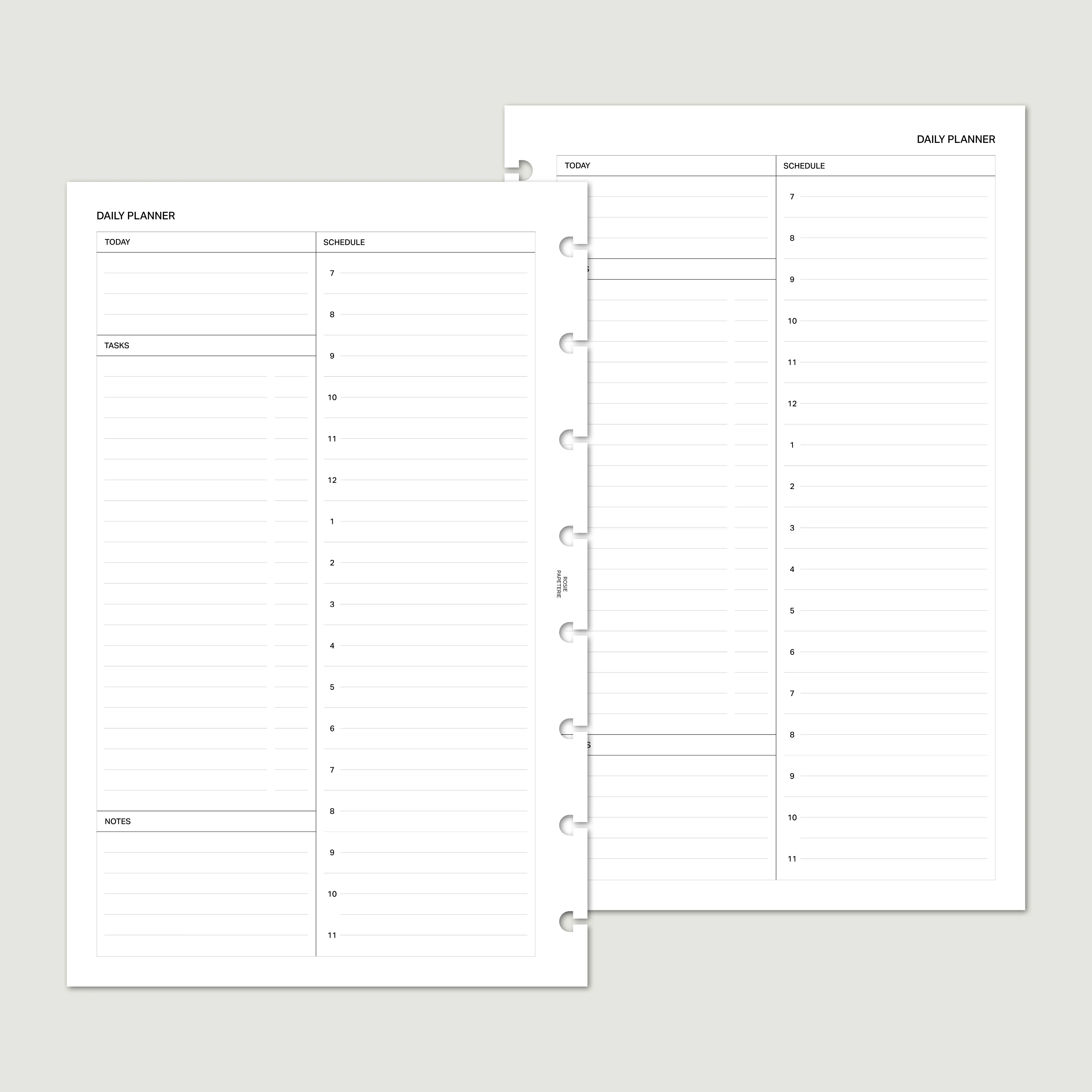Undated Daily Hourly - PDF - Image 3
