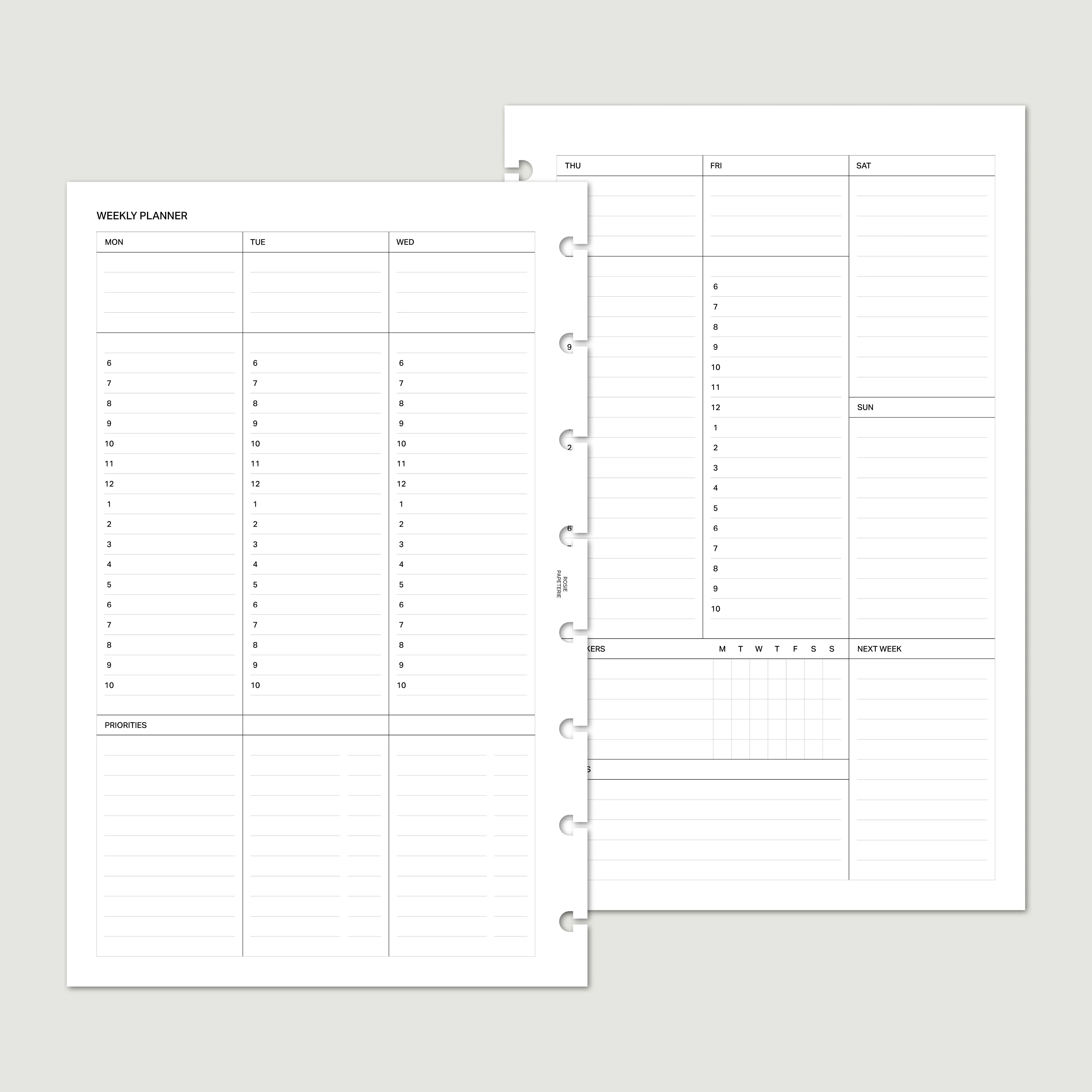 Undated Weekly Hourly - PDF - Image 3