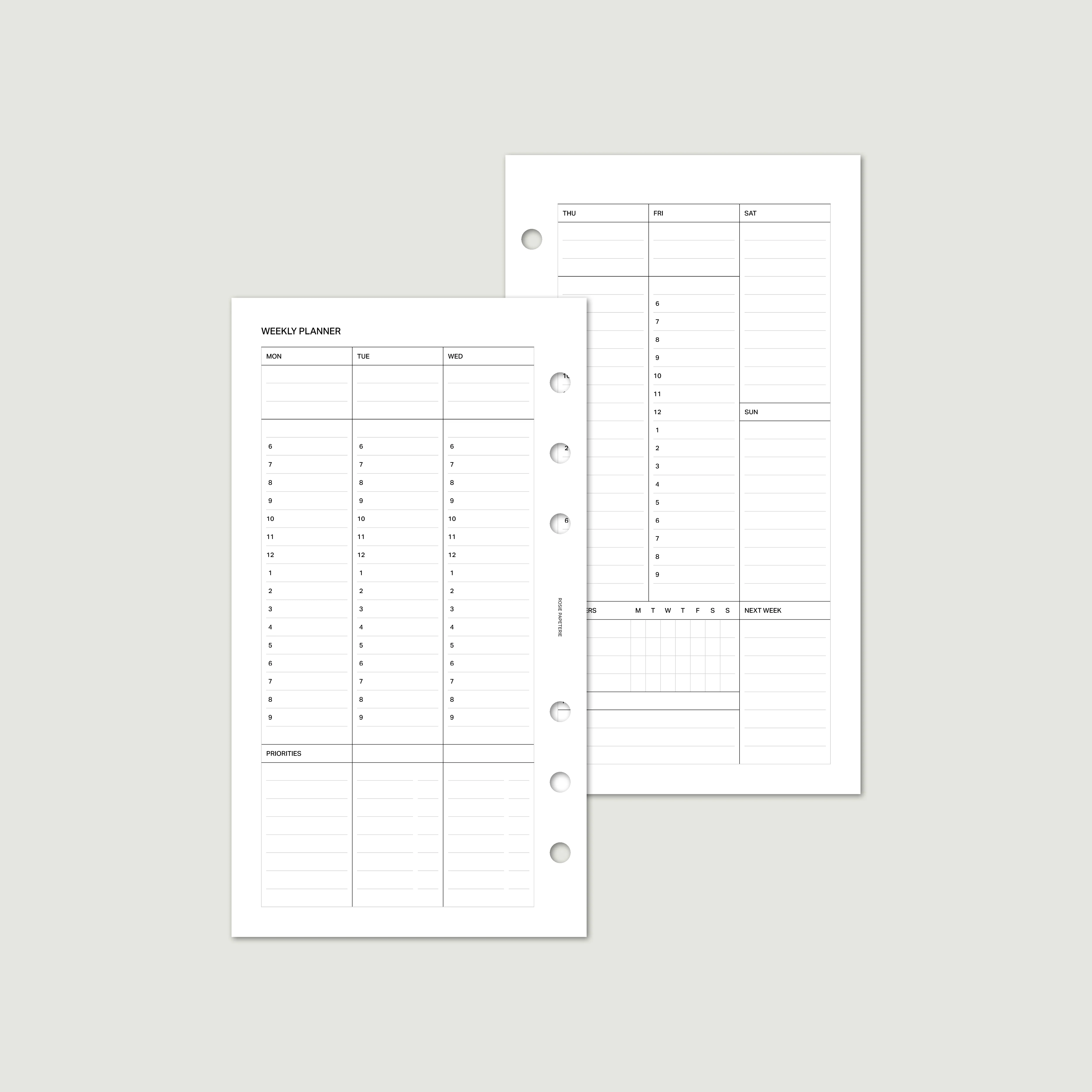 Undated Weekly Hourly - PDF - Image 4