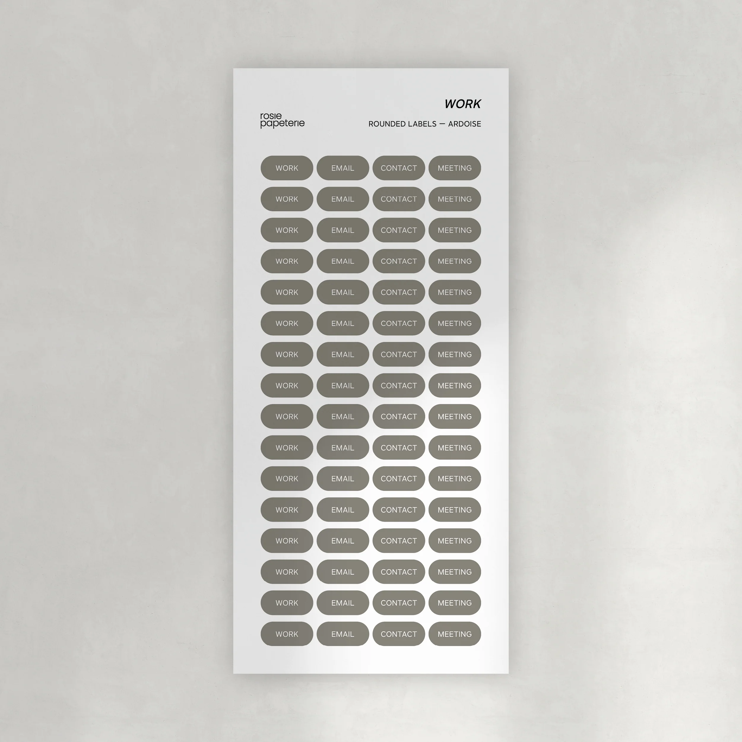 Work Rounded Labels Stickers - Image 8