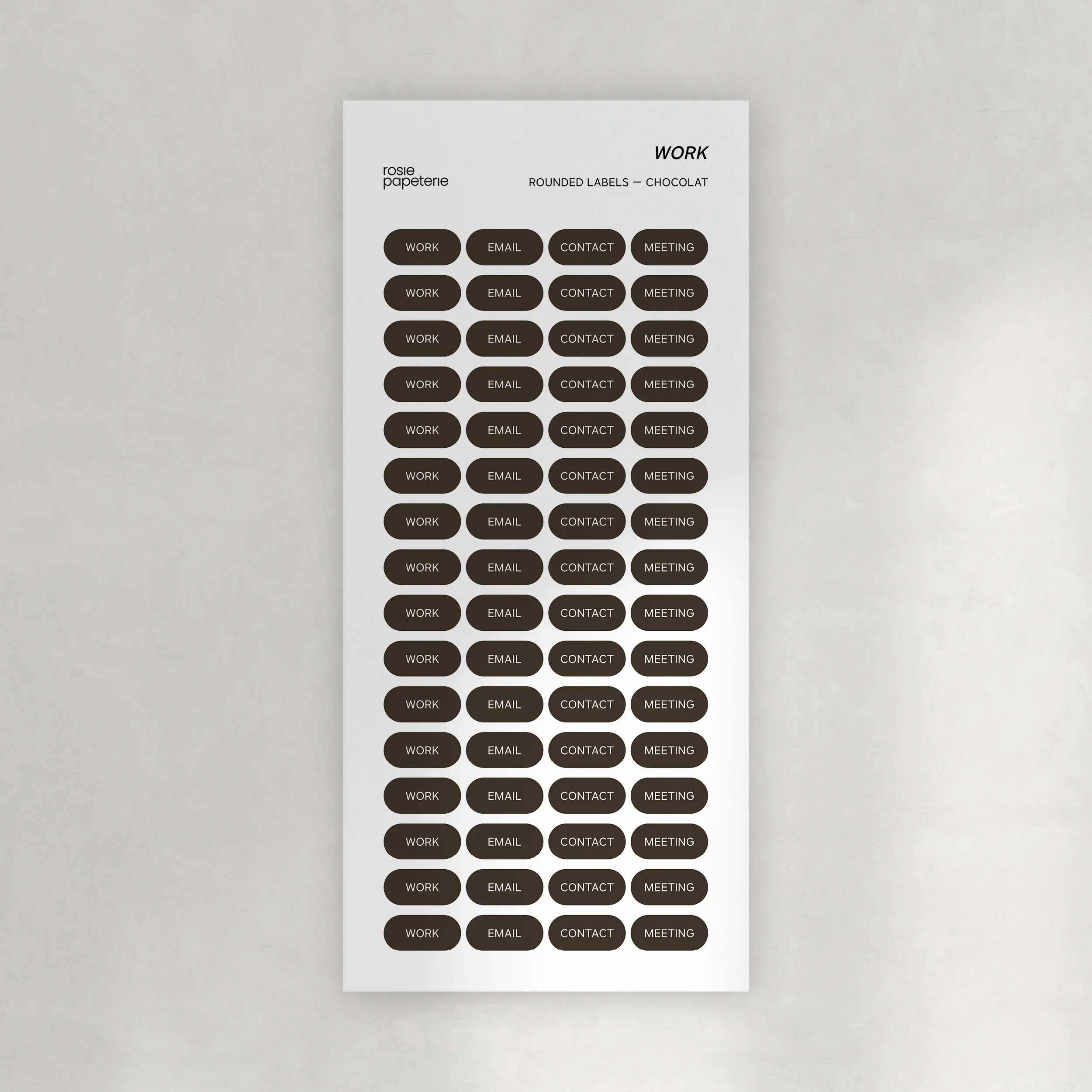 Work Rounded Labels Stickers - Image 9
